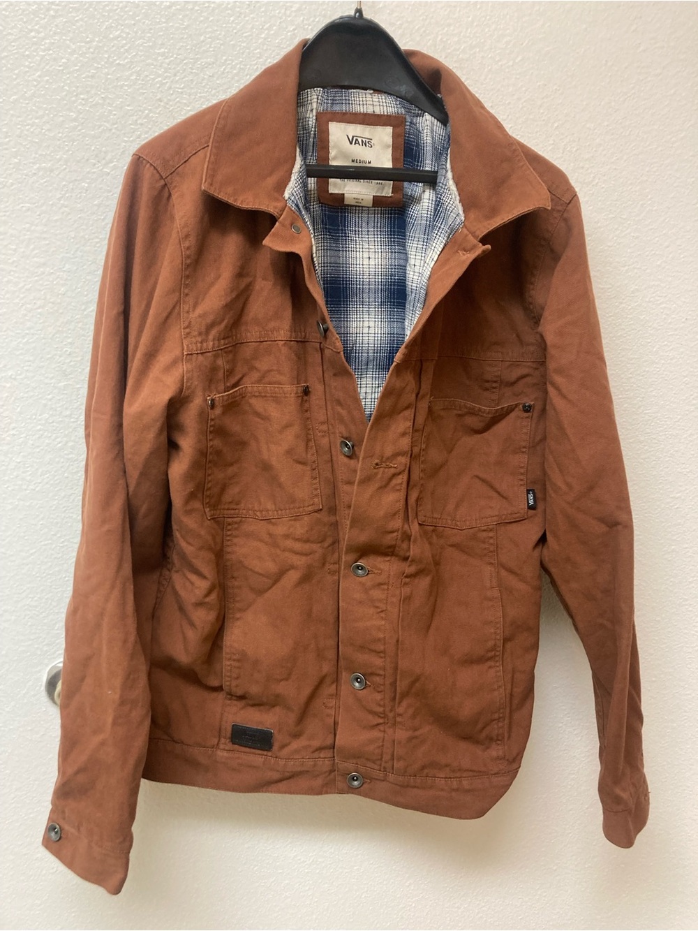 VANS Men’s Rich Brown Chore Utility Jacket  (M)